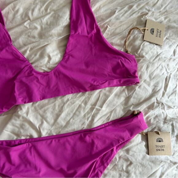 SALE💝 Free People x Toast Swim Purple Orchid Signature Set— NWT - Picture 2 of 6